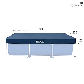 インテックス(INTEX) プール　カバー付300×200×75cm Amazon.co.jp: INTEX(インテックス) プールカバー レク